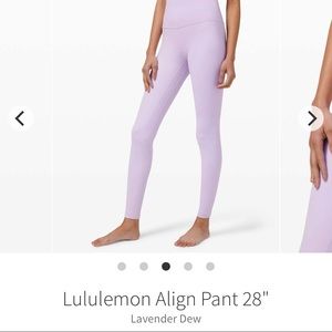 Lululemon Aligns 28”